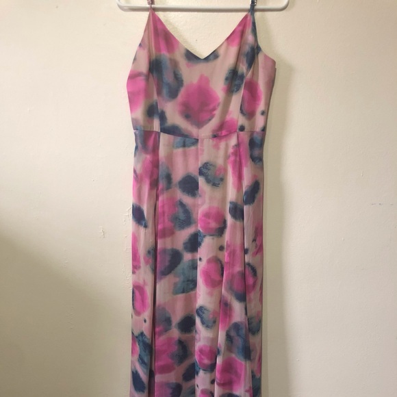 Rachel Roy Beautiful Pink Rainbow Maxi Dress - Picture 6 of 6